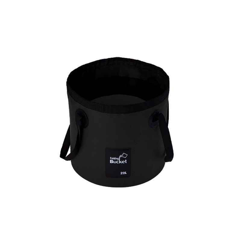 Outdoor Fishing Camping Waterproof Bucket PVC Foldable Water Bucket Bag Car Washing Bucket Portable Camping Water Storage Bag