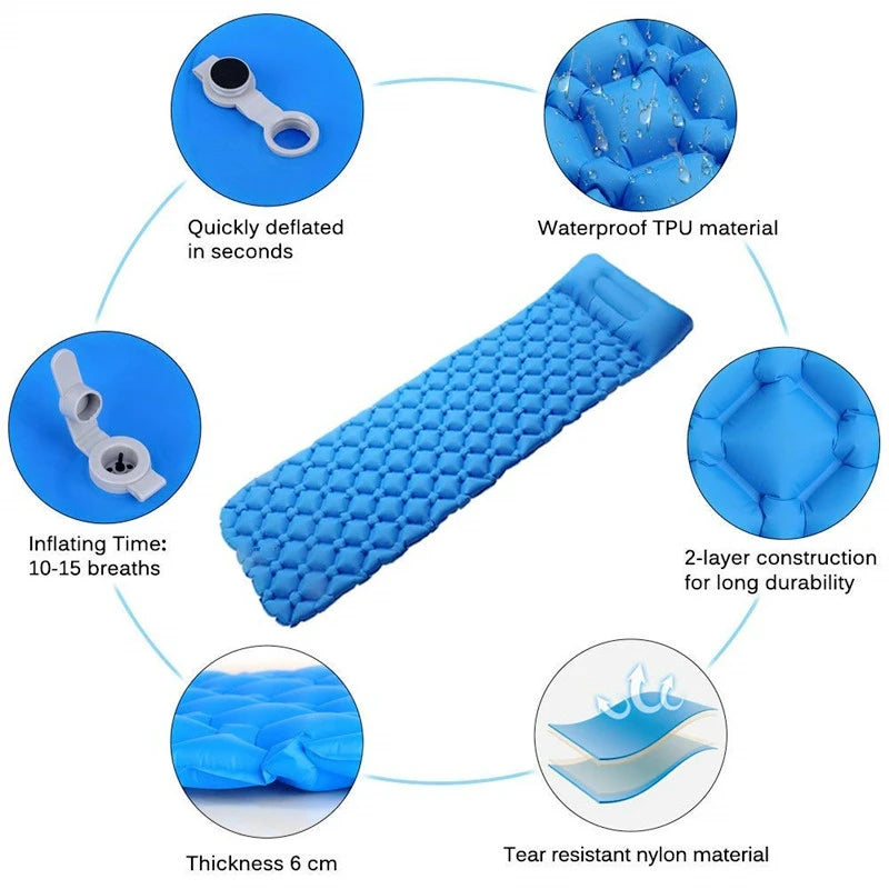 inflatable sleeping Mat air mattress camping insulated Sleeping Pad