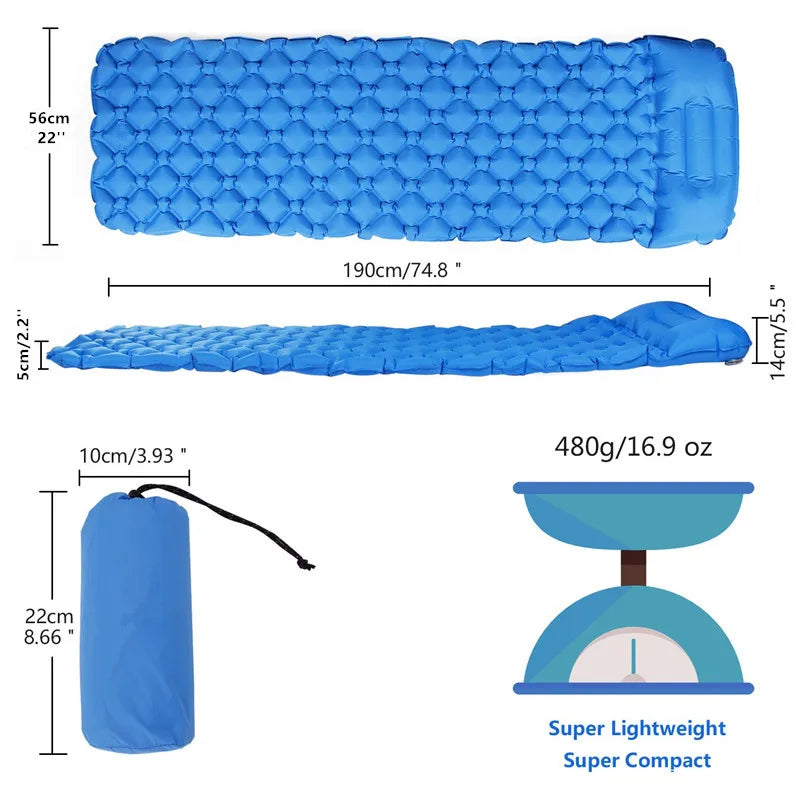 inflatable sleeping Mat air mattress camping insulated Sleeping Pad